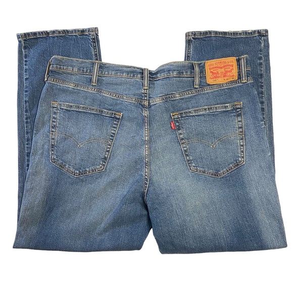 Levi’s 541 Athletic Taper Stretch Distressed Jeans Blue - Picture 10 of 13